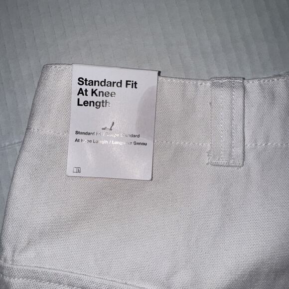 Nike Life Woven White Cargo Shorts Men's Size 40 Swoosh Nike Logo. Big Pockets - Picture 10 of 12